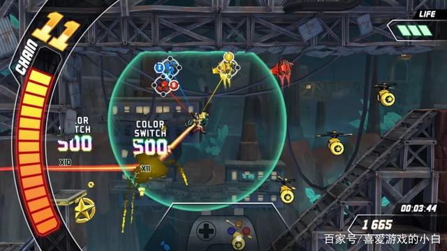 动作射击游戏《空中闪电扎克》横向滚屏射击为主要玩法