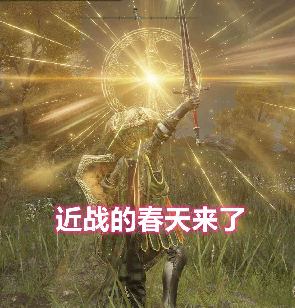 艾尔登法环:赶紧抄,自带100抵抗的王八流打法,近战的春天来了