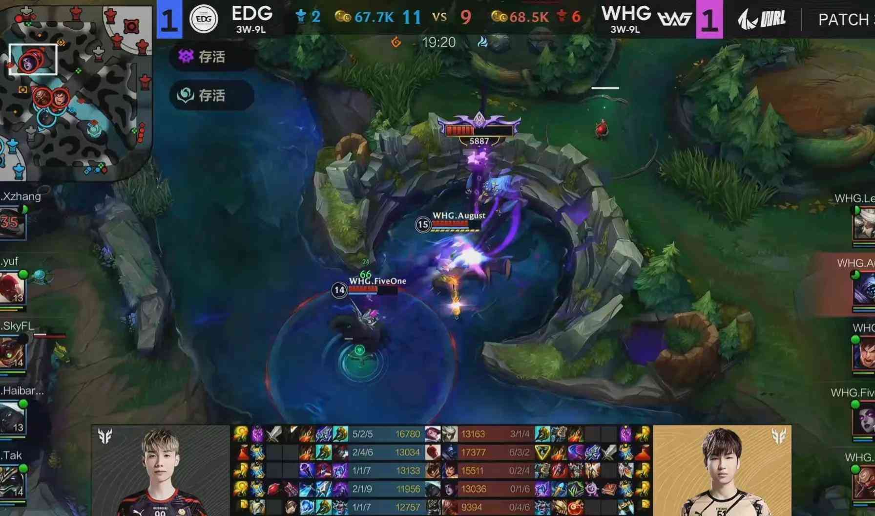 英雄联盟手游:WHG“灯下黑”偷大龙逆转局势,牵制体系带穿EDG