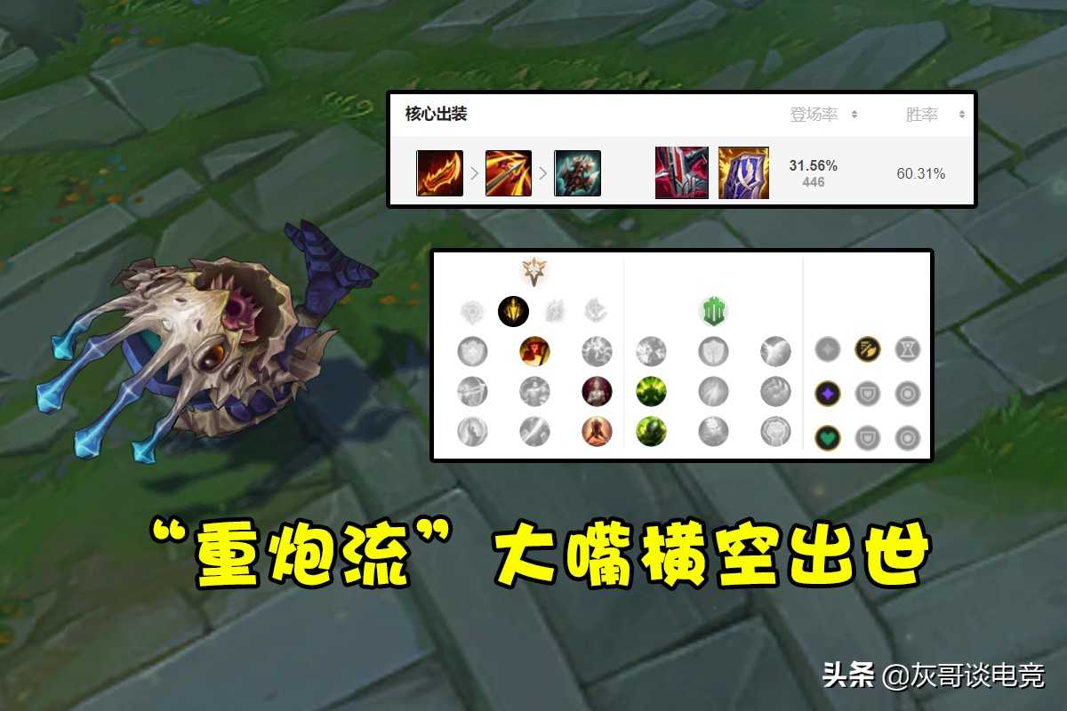 LOL“重炮流”大嘴横空出世!后期3400血加61%减伤,刺客彻底绝望