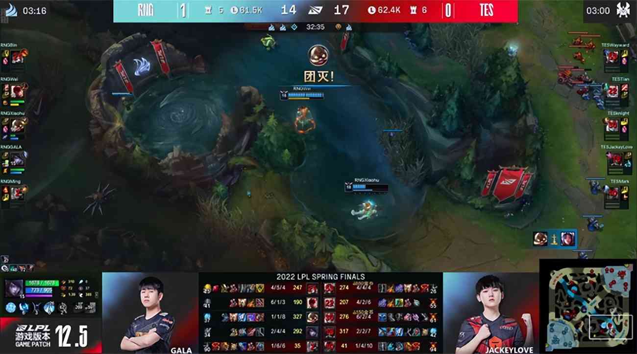 LOL-LPL:三线发力无人可挡,RNG 3-2击败TES夺得LPL春季赛冠军